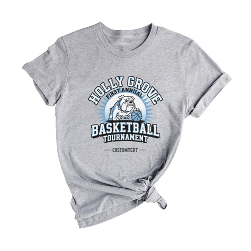 Bulldog 3v3 Basketball Club Sport Team T-shirt – Holly Grove Custom Fun Design