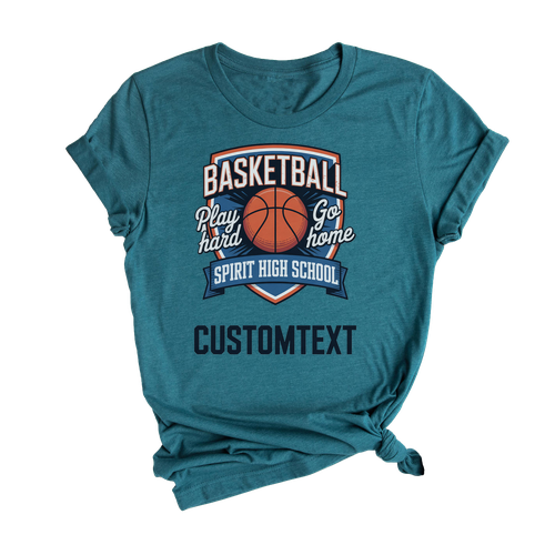 High School Basketball Club Sport Team T-shirt – Retro Spirit CustomText Design