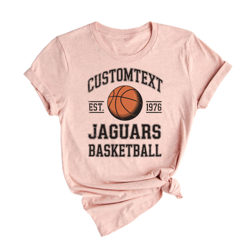 Jaguars Basketball Club Sport Team T-shirt – Vintage CustomText Est. 1976 Tee