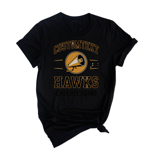 Cheerleading Club Sport Team T-shirt – Cougars Retro Varsity Tournament Edition