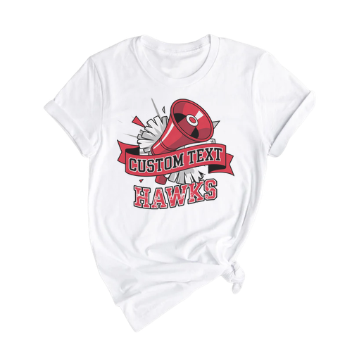 Hawks Cheerleading Team T-shirt – Classic Varsity Spirit Design