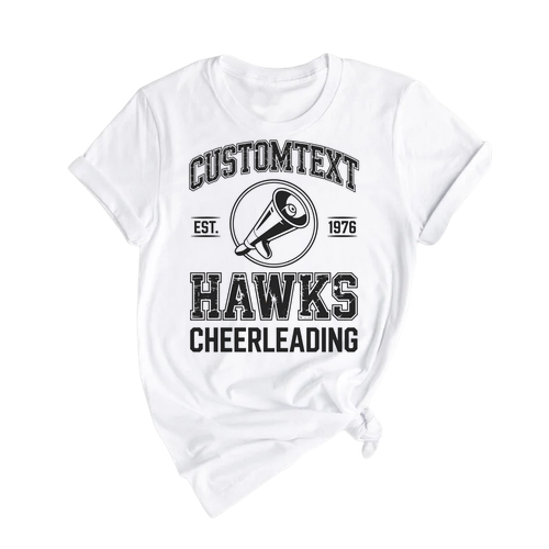 Retro CHEERLEADING Varsity Tournament Tee – Cougars Sport Team Shirt