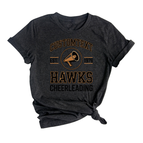 Retro Cougars Cheerleading Club Sport Team T-shirt – Varsity Tournament Spirit Tee