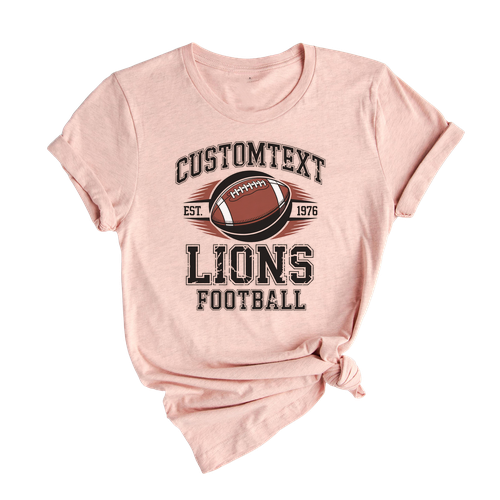 Cougars Football Club Sport Team T-shirt – Retro Varsity Tournament Spirit Tee