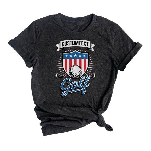 Custom Golf Varsity Sport Team T-Shirt – Custom School Tee