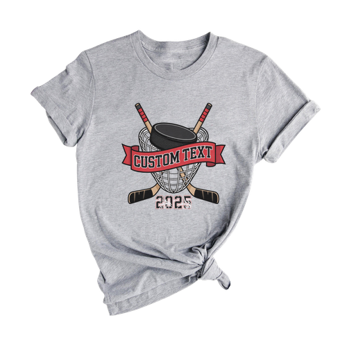Custom Text 2025 Hockey Vintage Custom Club Sport Team T-Shirt