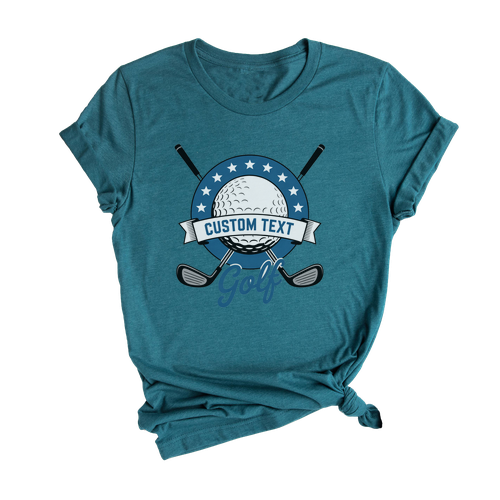 Custom Text Golf Vintage Personal Custom Club Sport Team T-Shirt