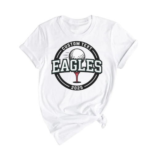 EAGLES Golf Varsity Circle Team T-Shirt – Custom 2025 Tee