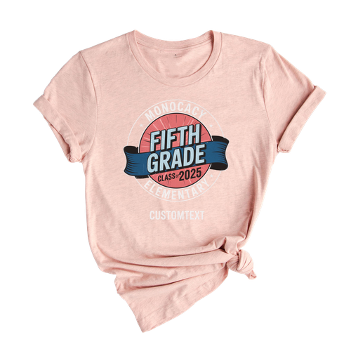 Class of 2025 School Pride Shirt – Retro Style Fifth Grade Tee