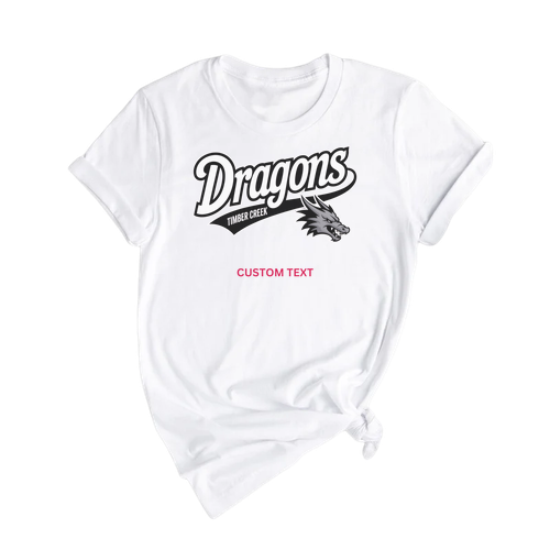 Custom Timber Creek Dragons Retro Shirt – Vintage School Team Mascot T-shirt