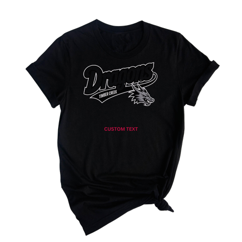 Personalized Retro Timber Creek Dragons Tee – Classic 90s School Mascot t-Shirt