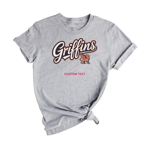 Griffins Retro Varsity Mascot T-Shirt – Custom Vintage High School Spirit Te-shirt