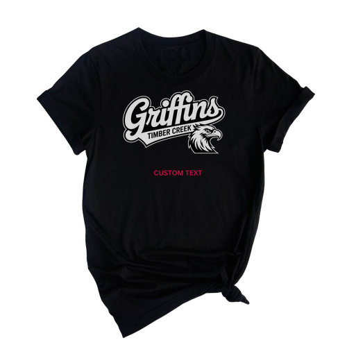 Timber Creek Griffins Retro Varsity T-Shirt – Custom Vintage School Mascot T-Shirt