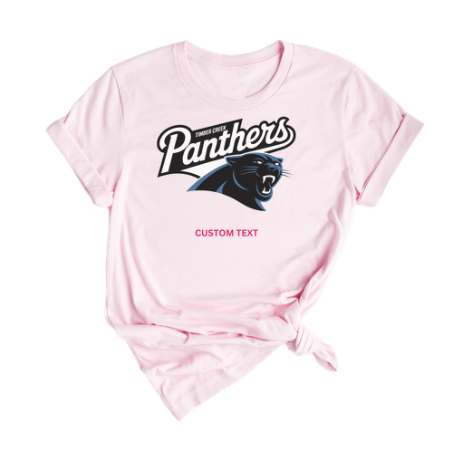 Custom Retro Timber Creek Panthers Vintage Varsity T-shirt