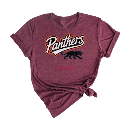 Panthers Retro Varsity Mascot Shirt – Custom Vintage High School Spirit T-Shirt