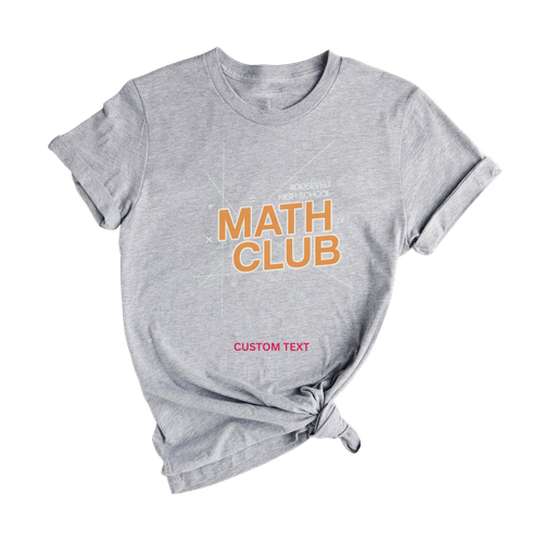 Custom Math Club Graph Lines Retro T-shirt