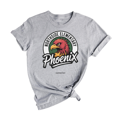 Vintage Phoenix Mascot Custom Northside Elementary Pride Team Sports T-shirt