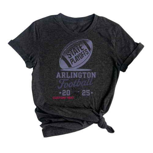 Custom Arlington Football State Playoffs 2025 Viking Retro Spirit T-shirt