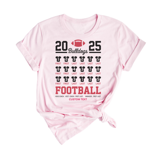 Custom Bulldogs 2025 Championship Football Club Sport Team T-shirt