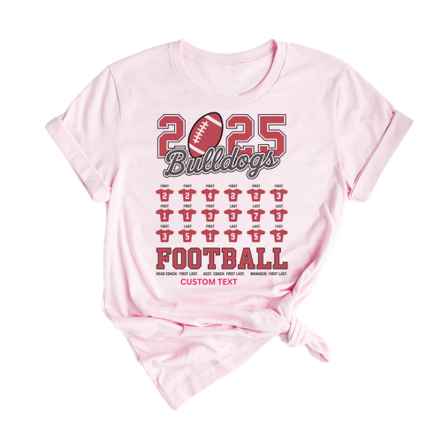 Custom Bulldogs 2025 Club Sport Team Football Retro T-shirt