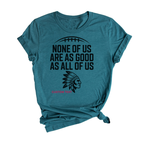 Custom Club Sport Team Vintage Unity Native Mascot Varsity T-shirt