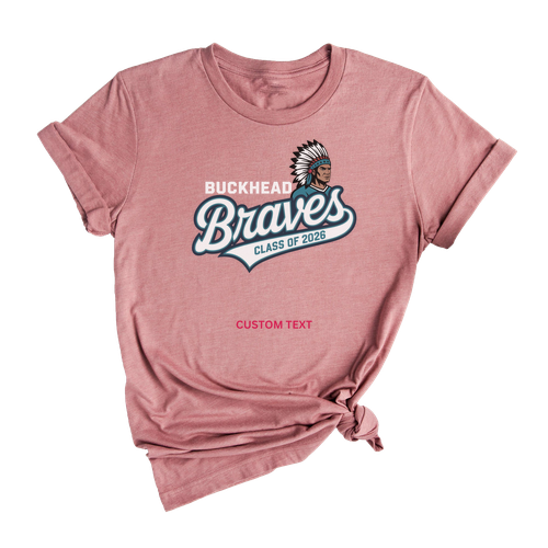 Custom Braves Mascot Class of 2026 Vintage T-shirt