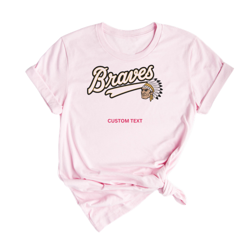 Custom Braves Mascot Retro T-shirt