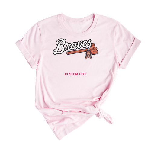 Custom Braves Mascot Team Retro T-shirt