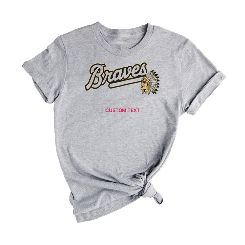 Custom Braves Mascot Vintage T-shirt